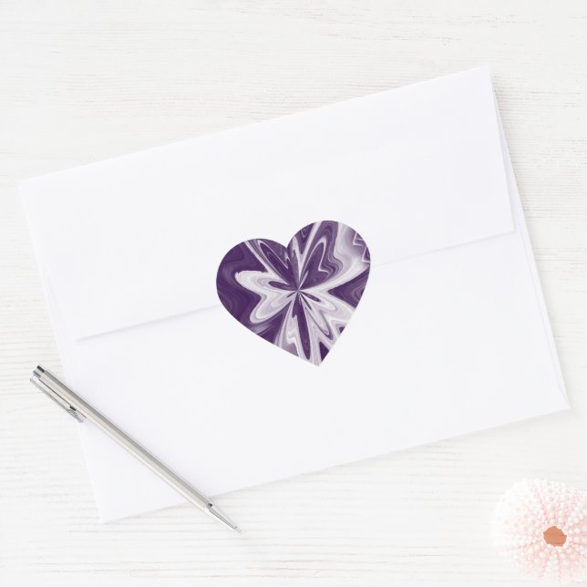 Sticker Cœur ailes papillon (Enveloppe)