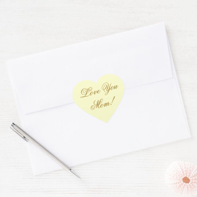 STICKER CŒUR AIME-TOI MAMAN (Enveloppe)