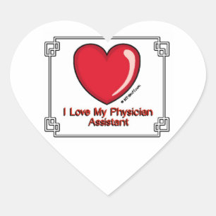 Sticker Cœur Aimer Mon Médecin Assistant
