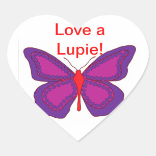 Sticker Cœur Aimer Une Lupie