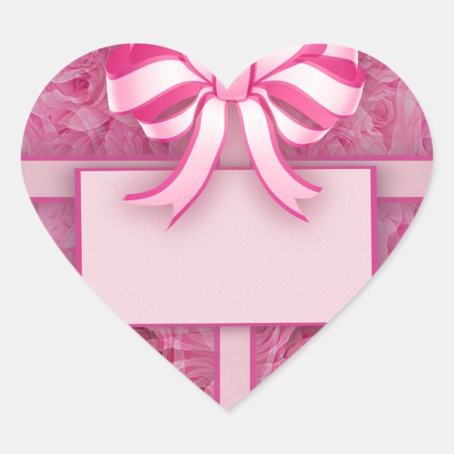 Sticker Cœur Ajoutez un message. (Devant)