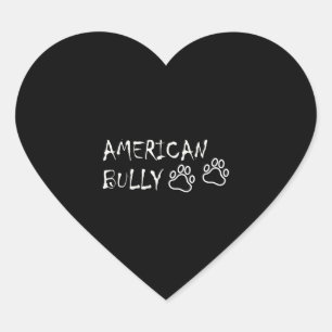 Sticker Cœur American Bully