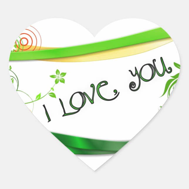 Sticker Cœur Amour (Devant)