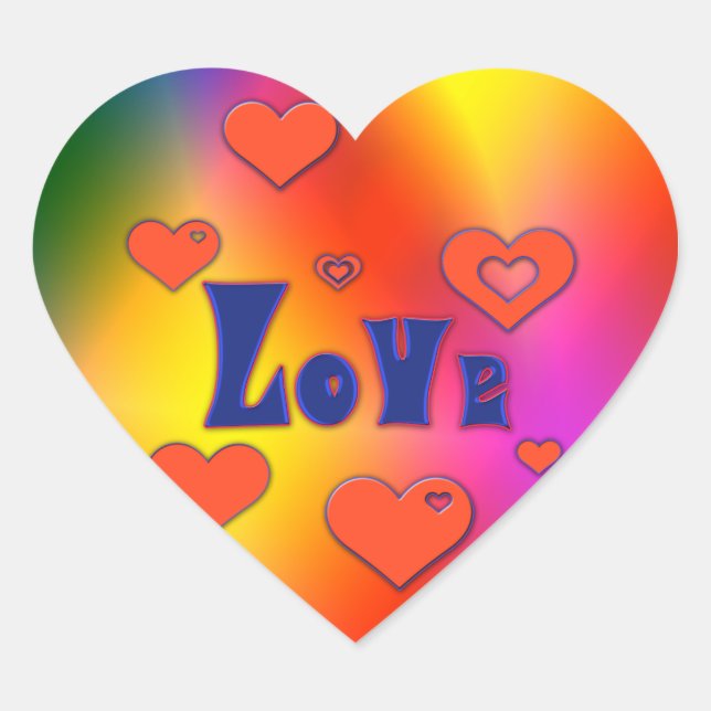 Sticker Cœur Amour (Devant)