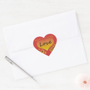 Sticker Cœur Amour 1 Corinthiens 13