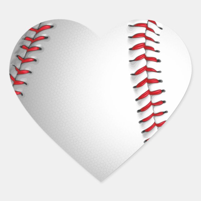 Sticker Cœur Amour baseball - Sports américains populaires (Devant)