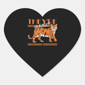 Sticker Cœur Amoureux des animaux Vre Grrreat Tiger