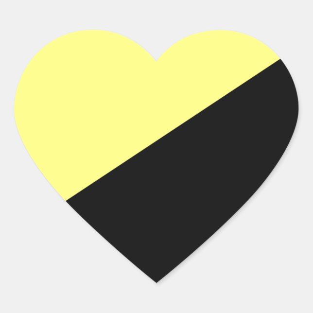 Sticker Cœur Ancap Anarchocapitaliste Drapeau (Devant)