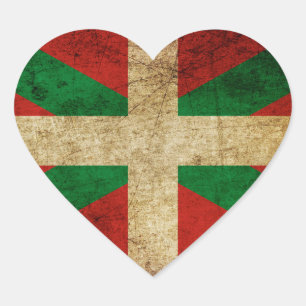Sticker Cœur Ancienne Ikurriña