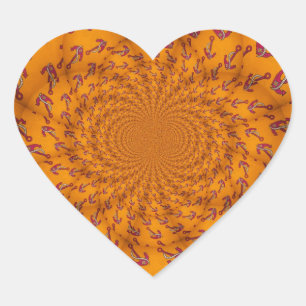 Sticker Cœur Ancre Kaleidoscope