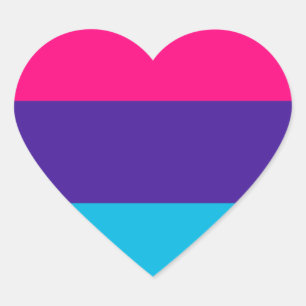 Sticker Cœur Androgyne Pride