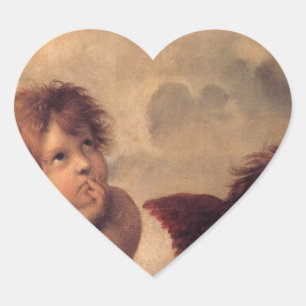 Sticker Cœur Ange Foi Raphael Foi Bénédiction Mignon