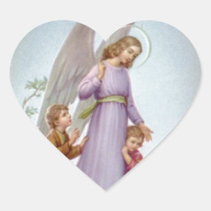 Sticker Cœur Ange gardien
