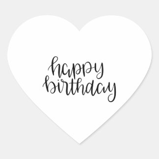 Sticker Cœur anniversaire heureux