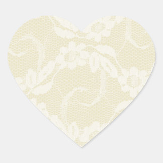 Sticker Cœur Antique Pays ivoirien dentelle Occidentale sceaux