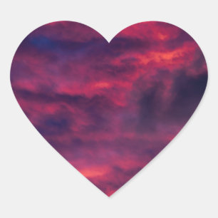 Sticker Cœur août rouge