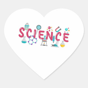 Sticker Cœur Appareil de laboratoire scientifique