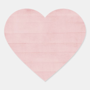 Sticker Cœur Aquarelle rose pâle Texture Look Girly Pastel