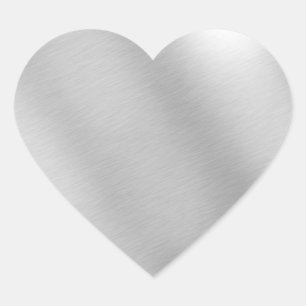Sticker Cœur Argent-Métallisé