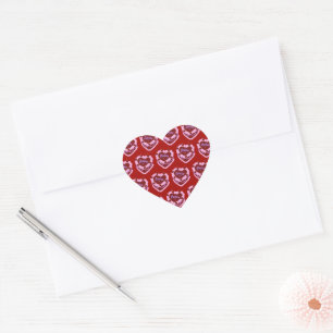 Sticker Cœur Aries Zodiac Coquette Coeur Anniversaire Gâteau
