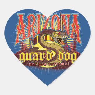 Sticker Cœur Arizona Snake