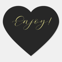 Arrière - plan noir Profitez de l'autocollant de c