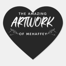 Artiste noir blanc personnalisé