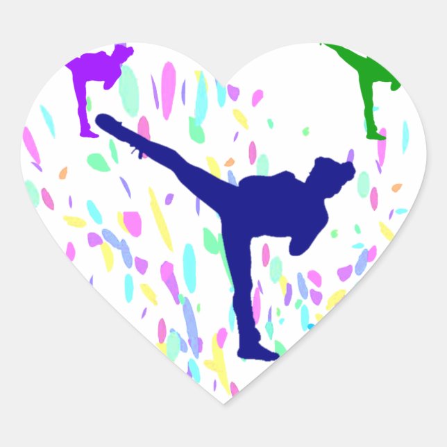 STICKER CŒUR ARTS MARTIAUX - JUDO (Devant)