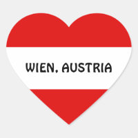 AUTRICHE : Drapeau de l'Autriche—Wien