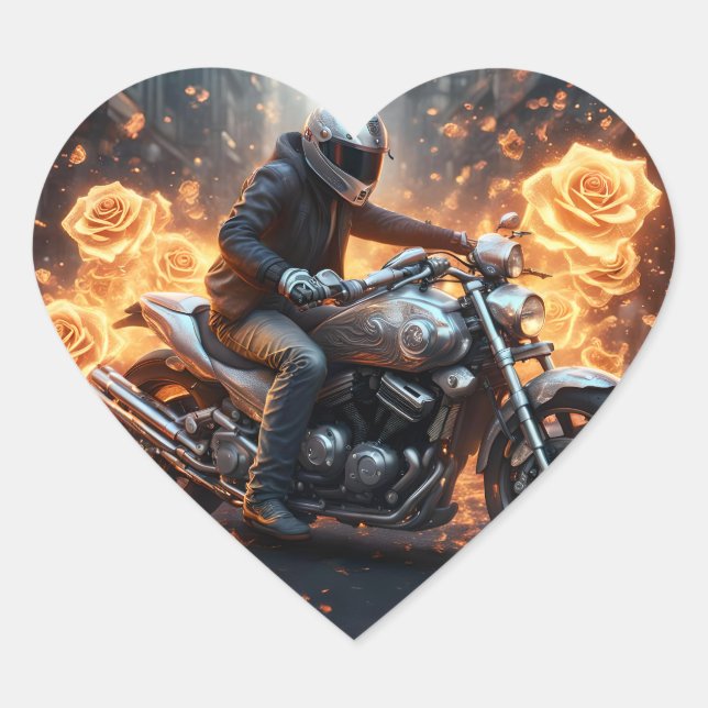 Sticker Cœur Aventure et liberté (Devant)