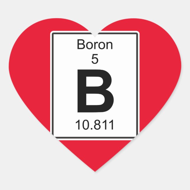 Sticker Cœur B - Boron (Devant)