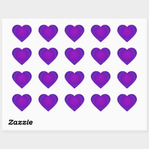 Sticker Cœur B&W Purple Hearts Beating