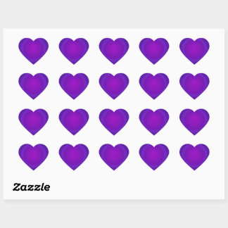 Sticker Cœur B&W Purple Hearts Beating