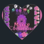 Sticker Cœur Baby pink Beautiful Merry Christmas Hakuna Matata<br><div class="desc">Bienvenue dans la boutique en ligne Achempong Zazzle pour votre expérience de shopping ultime. Ce dernier beau modèle inspirationnel extraordinaire mignon et joli design est votre destination ultime pour une gamme variée de produits pour bébés, enfants et au-delà! Nos collections de magasins en ligne comprennent une pléthore d'accessoires, de murs...</div>