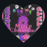 Sticker Cœur Baby pink Beautiful Merry Christmas Hakuna Matata<br><div class="desc">Bienvenue dans la boutique en ligne Achempong Zazzle pour votre expérience de shopping ultime. Ce dernier beau modèle inspirationnel extraordinaire mignon et joli design est votre destination ultime pour une gamme variée de produits pour bébés, enfants et au-delà! Nos collections de magasins en ligne comprennent une pléthore d'accessoires, de murs...</div>