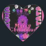 Sticker Cœur Baby pink Beautiful Merry Christmas Hakuna Matata<br><div class="desc">Bienvenue dans la boutique en ligne Achempong Zazzle pour votre expérience de shopping ultime. Ce dernier beau modèle inspirationnel extraordinaire mignon et joli design est votre destination ultime pour une gamme variée de produits pour bébés, enfants et au-delà! Nos collections de magasins en ligne comprennent une pléthore d'accessoires, de murs...</div>