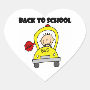 Sticker Cœur Back to school