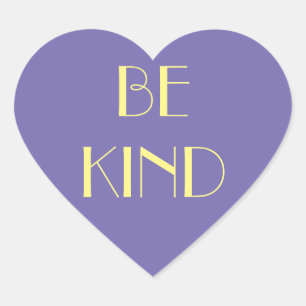 Sticker Cœur Baguettes BE KIND Personnaliser Baguettes Kindness