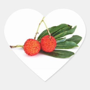 Sticker Cœur baie rouge