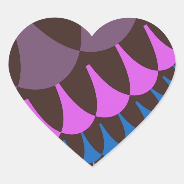 Sticker Cœur Balances de framboise au chocolat (Devant)