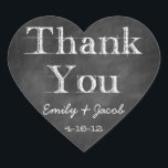 Sticker Cœur Balises Coeur Merci Chalkboard Favoriser<br><div class="desc">Balises Coeur Merci Chalkboard Favoriser</div>