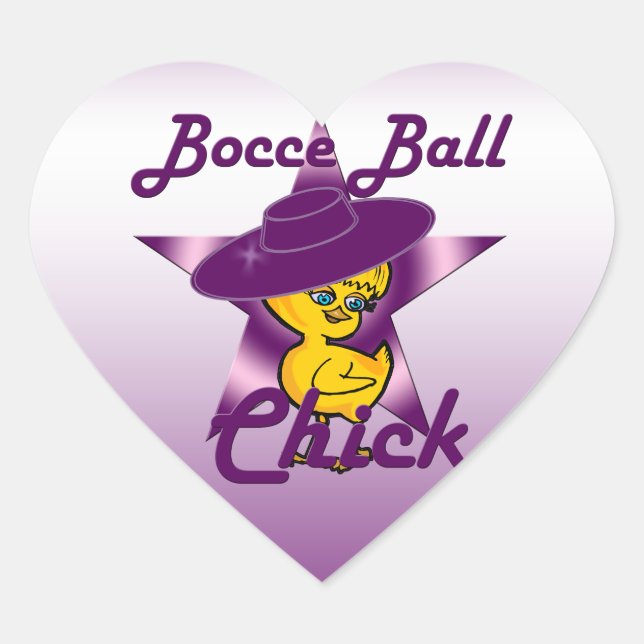 Sticker Cœur Balle à Bacs #9 (Devant)
