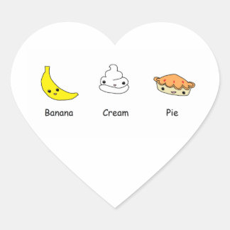 Sticker Cœur Banana Cream Pie Friends