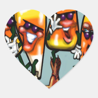 Sticker Cœur Bande de maïs