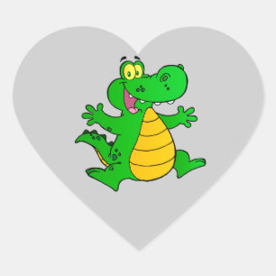Sticker Cœur Bande dessinée heureuse drôle de dessin de ficti