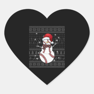 Sticker Cœur Baseball de Noël 21