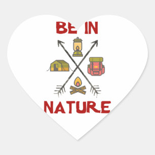 Sticker Cœur Be In Nature
