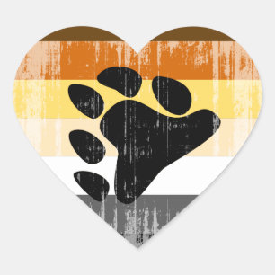 Sticker Cœur Bear Pride désespérée