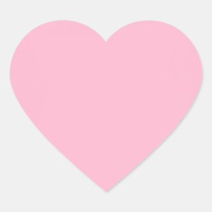 Sticker Cœur Bébé rose couleur solide