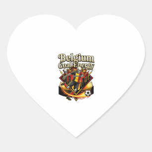 Sticker Cœur Belgique Goal Énergie Skeleton Buteur Nations Gras